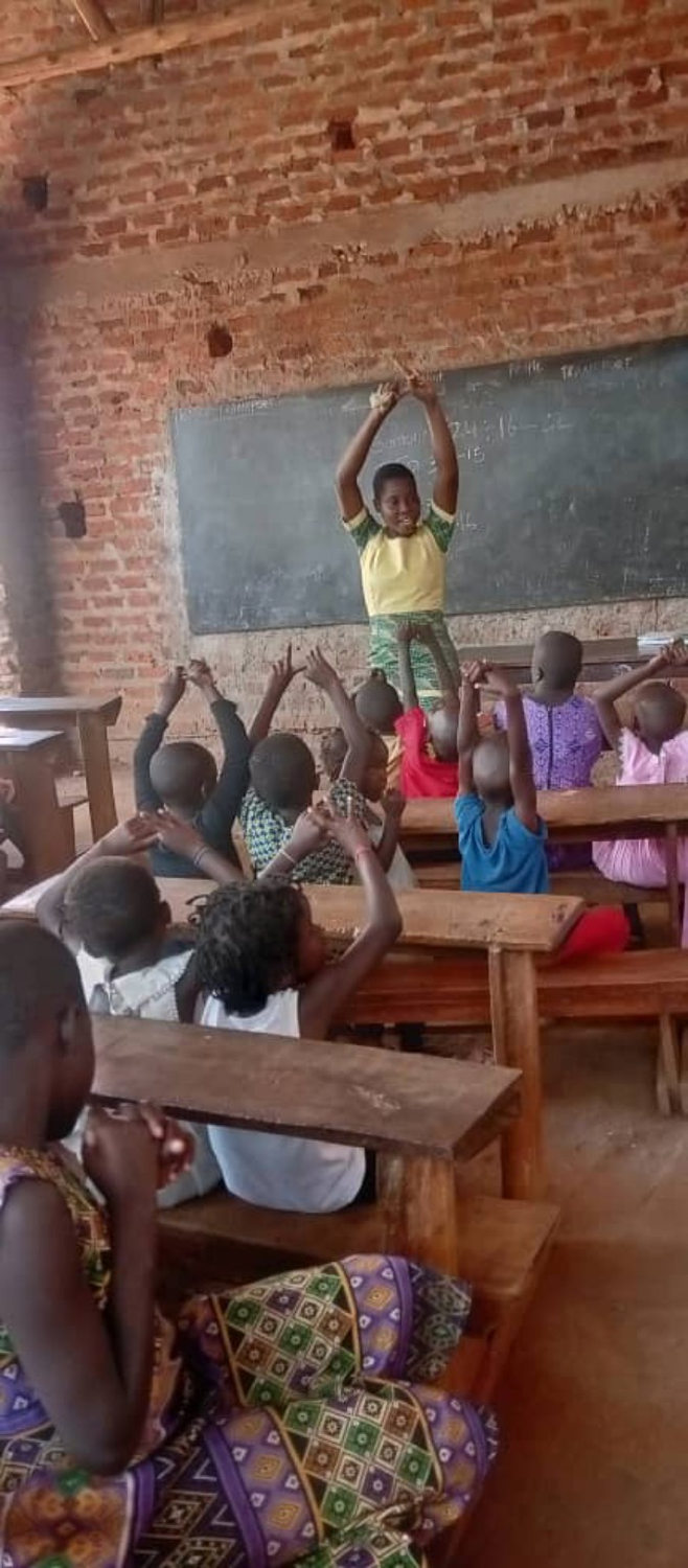 Children gathered in a learning activity