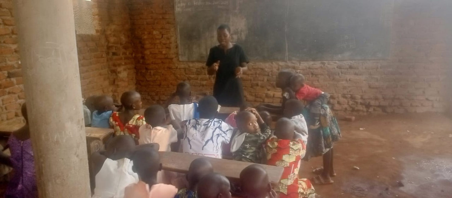 Children gathered in a learning activity